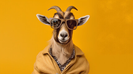 Generative AI, Funky Antelope: Stylish Shades on a Pastel Playground