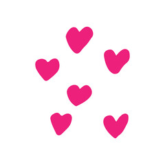 pink hearts pattern