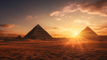 Journeying through the Mysteries of Egypt's Pyramids and Temples. Generative Ai