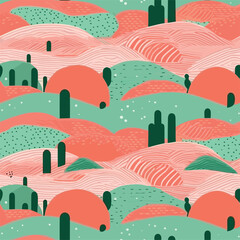 Seamless Colorful Cactus Pattern.

Seamless pattern of Cactus in colorful style. Add color to your digital project with our pattern!