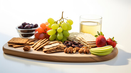 Wholesome and Nourishing Snack Ideas for a Balanced Dieton. Generative Ai