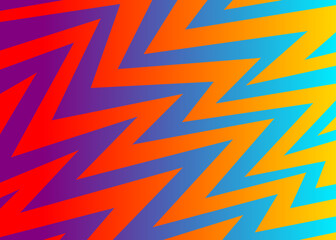 Abstract background with gradient color zigzag line pattern