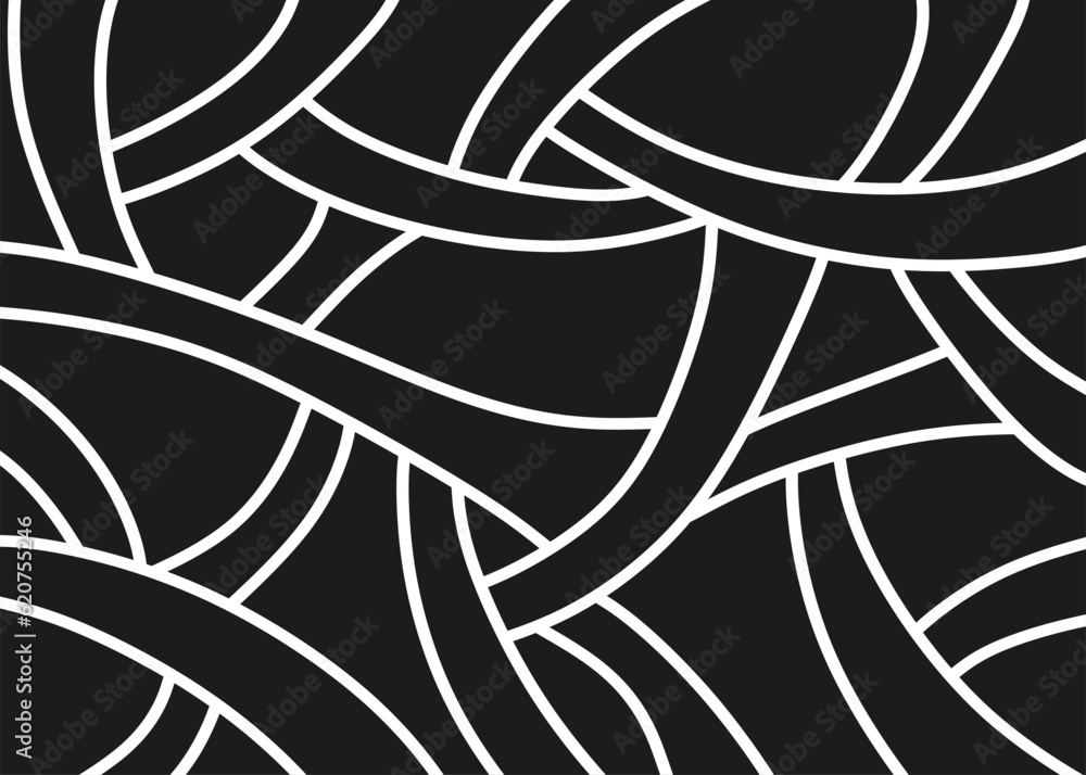 Aufkleber abstract background with overlapping curve lines pattern