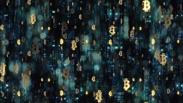 Bitcoin Background LOOP TILE. This texture is loopable and tileable and can create an infinite seamless background.