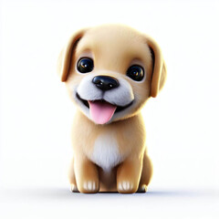 Digital Pup Delight: A 3D Canine Creation, Generative AI