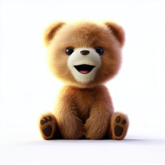 Fluffy Wonder: The AI-Rendered Bear, Generative AI