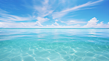 Pristine Waters of the Maldives Hidden Lagoons. Generative Ai