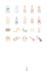 Set Of Food for Cooking and Baking Ingredients