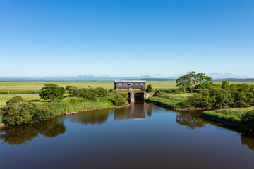 Fototapeta premium 北海道釧路湿原岩保木水門（旧）
