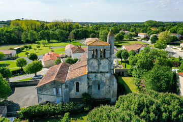Eglise St Vivien à La Vallée, Charente Maritime, France
