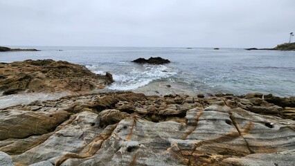 Fototapeta na wymiar rocks and waves