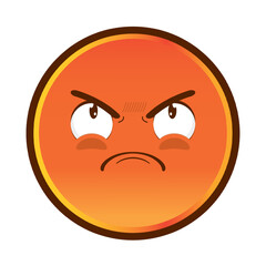 emoji angry face cartoon cute