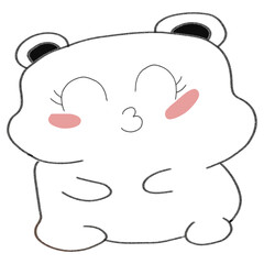 kiss cute bear