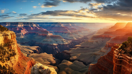 A Sunrise Symphony over the Grand Canyon. Generative Ai