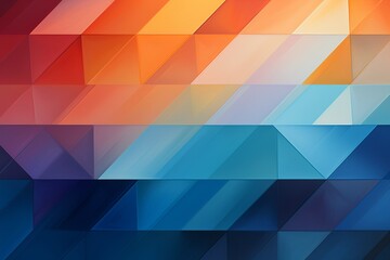 Contemporary Geometric Patterned Background Created with Generative AI