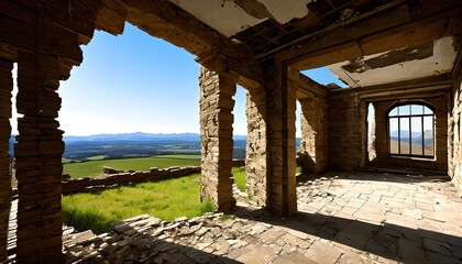 ruins of an old house