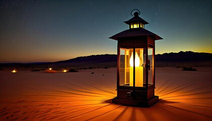 lantern in the night