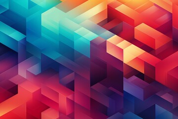 Obraz premium Contemporary Geometric Patterned Background Created with Generative AI