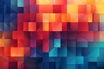 Obraz premium Contemporary Geometric Patterned Background Created with Generative AI