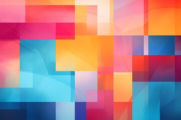 Contemporary Geometric Patterned Background Created with Generative AI