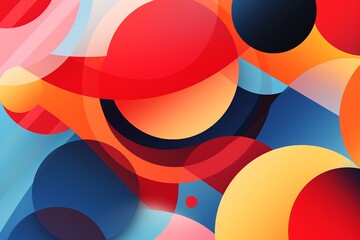 Obraz premium Contemporary Geometric Patterned Background Created with Generative AI