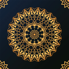 luxury circular pattern mandala background design template