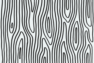 Hand illustrated wood texture line art pattern background