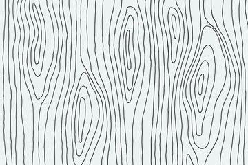 Hand illustrated wood texture line art pattern background
