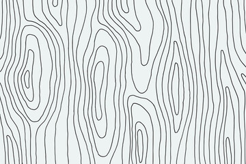 Hand illustrated wood texture line art pattern background
