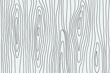 Hand illustrated wood texture line art pattern background