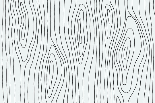 Hand illustrated wood texture line art pattern background