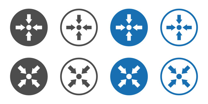  Meeting point flat vector icon collection