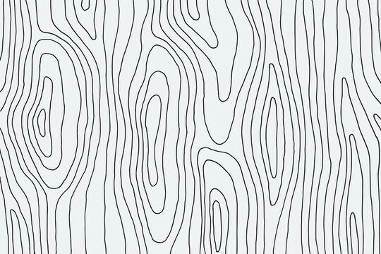 Hand illustrated wood texture line art pattern background