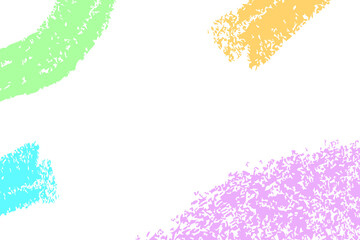 simple rectangle background hand draw vector crayon sketch, orange pink, green, blue
