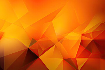 Yellow orange abstract background, Geometric shapes, Color gradient