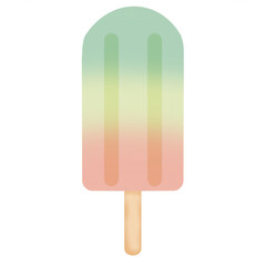 Fruity three tones ice cream