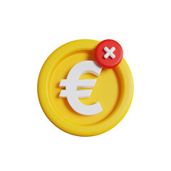 remove euro money 3d illustration