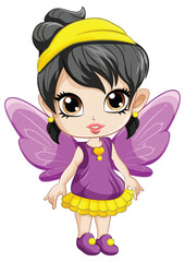 Cartoon fairy with wings