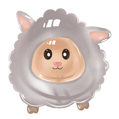 Obraz premium cartoon sheep