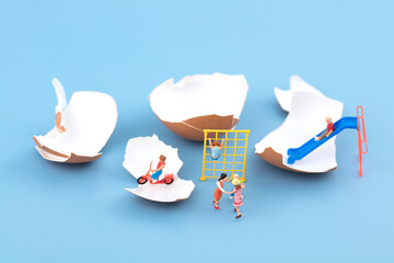 The birth rate of the world's broken shell population in miniature