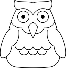 Owl line icon