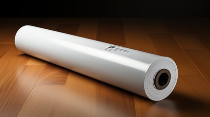 blank white roll-up mockup