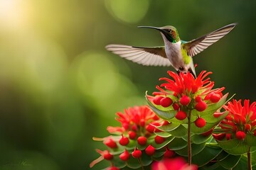 hummingbird in flight, beautiful wallpapers, textures and backgrounds - Generative AI