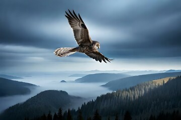 Fototapeta na wymiar eagle in the sky