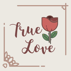 Digital png illustration of valentine's day card on transparent background