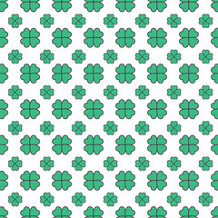Digital png illustration of green shamrocks on transparent background
