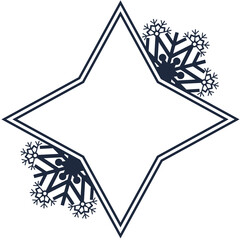 Digital png illustration of christmas decoration on transparent background