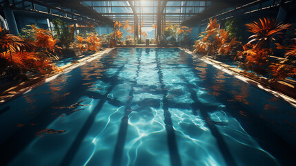 Swimming Pool. Generative Ai