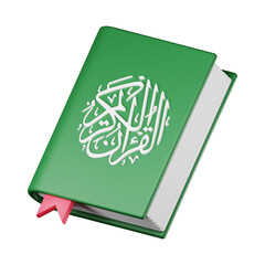3d quran book icon illustration
