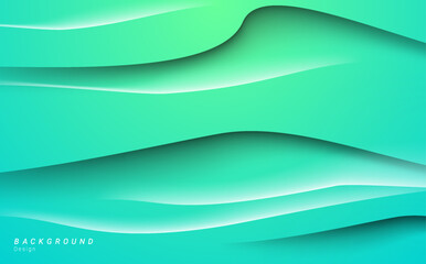 Abstract green sage wave diagonal background